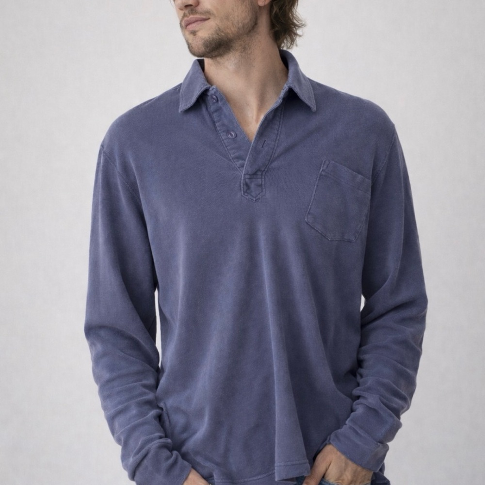 J. Crew Men's Slate Blue Long Sleeve Shirt